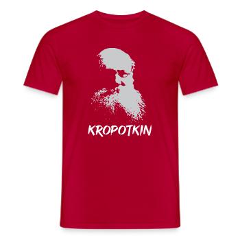 Peter Kropotkin, revolutionärer Denker, Silhouette - Männer T-Shirt - Rot - Vorne - AI Model Male 178 dark (178cm)