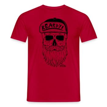 TBD Bearded Cap - Männer T-Shirt - Rot - Vorne - AI Model Male 178 dark (178cm)