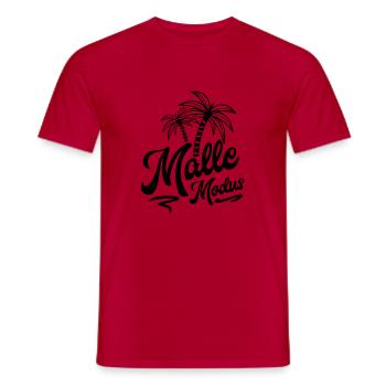 malle modus palm - Männer T-Shirt - Rot - Vorne - AI Model Male 178 dark (178cm)