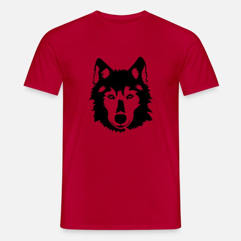 wolf - Men’s T-shirt - red
