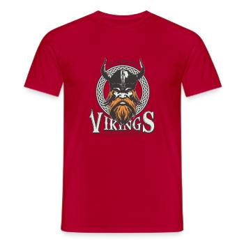 VIKING - Men's T-Shirt - red - Front - AI Model Male 178 dark (178cm)