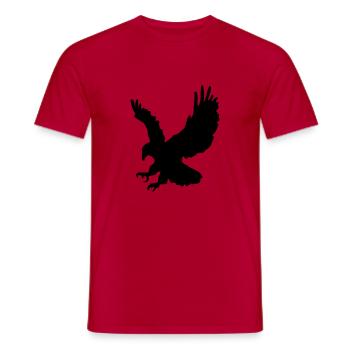 Swooping Jagd Adler - Männer T-Shirt - Rot - Vorne - AI Model Male 178 dark (178cm)