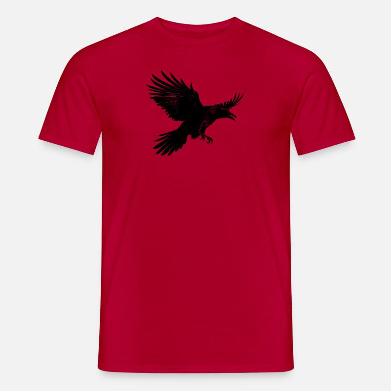 Dunkler Rabe von Walhalla - Männer T-Shirt - Rot