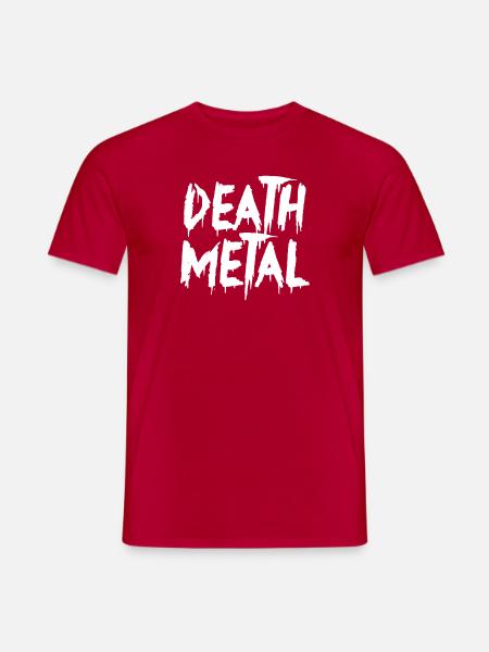Death Metal - Männer T-Shirt - Rot