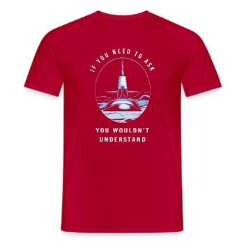 4th of July Submarine Marine USA Submarine Veteran - Men's T-Shirt - red - Front - AI Model Male 178 dark (178cm)