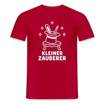 Kleiner Zauberer – Magie Zaubertrick Kinder Vektor - Männer T-Shirt - Rot - Vorne - AI Model Male 178 dark (178cm)
