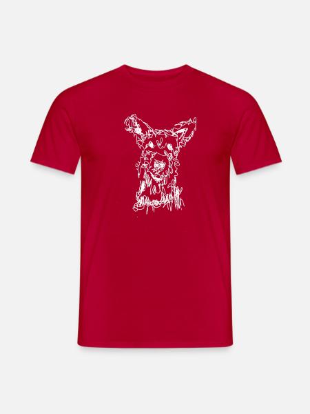Terrier Berger de Picardie - Männer T-Shirt - Rot