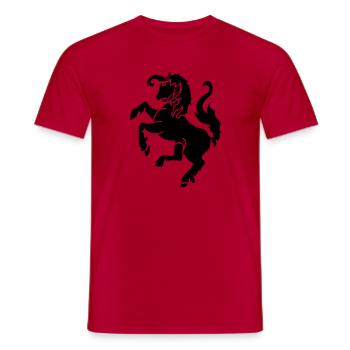 Twente vlag - Men's T-Shirt - red - Front - AI Model Male 178 dark (178cm)