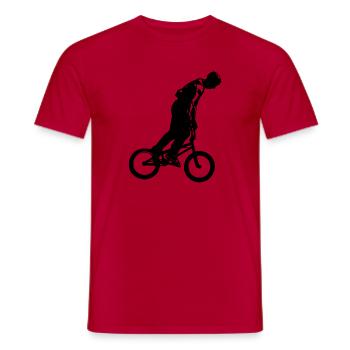 bmx - Men's T-Shirt - red - Front - AI Model Male 178 dark (178cm)