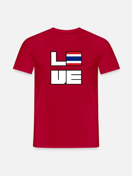 Love Heimat Wurzeln Roots Thailand - Männer T-Shirt - Rot