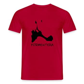 Formentera - Italie - T-shirt homme - rouge - Devant - AI Model Male 178 dark (178cm)