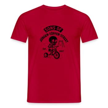 JTS Gang - Männer T-Shirt - Rot - Vorne - AI Model Male 178 dark (178cm)
