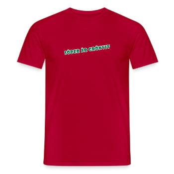 South is green-white - Men's T-Shirt - red - Front - AI Model Male 178 dark (178cm)