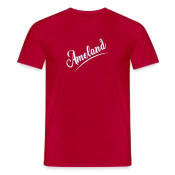 Ameland - Männer T-Shirt - Rot - Vorne - AI Model Male 178 dark (178cm)