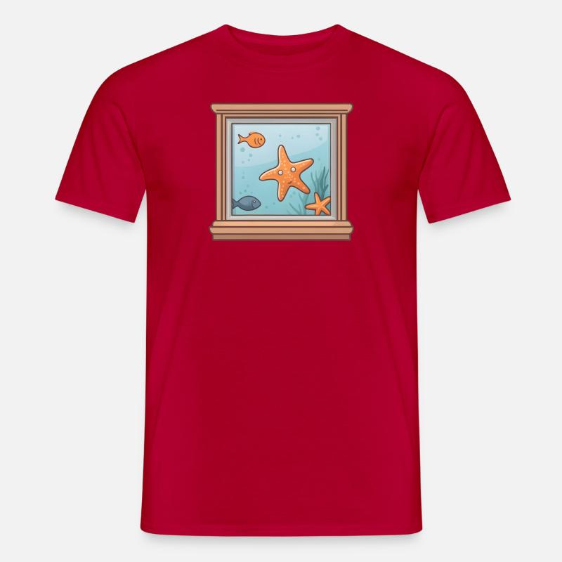 Wasserblick - Männer T-Shirt - Rot