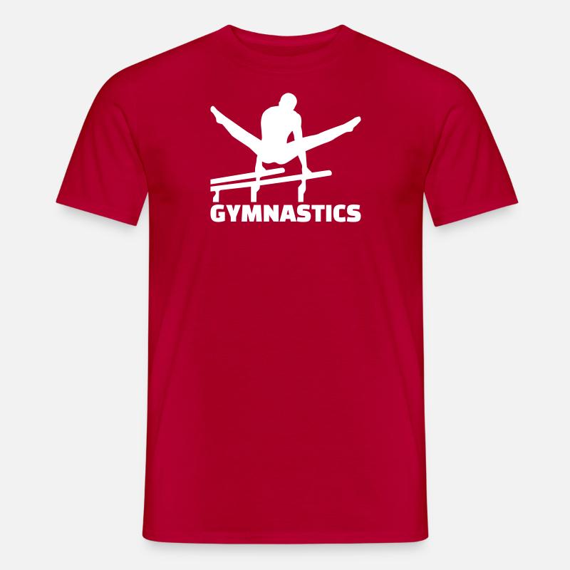 Turnen - Männer T-Shirt - Rot