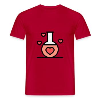 Cher chimiste Amour - T-shirt homme - rouge - Devant - AI Model Male 178 dark (178cm)