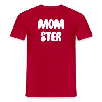 Momster Women's Halloween Monster Mom - Men's T-Shirt - red - Front - AI Model Male 178 dark (178cm)