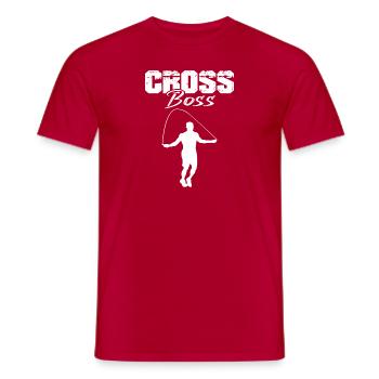 Speed Rope Skipping - Men's T-Shirt - red - Front - AI Model Male 178 dark (178cm)