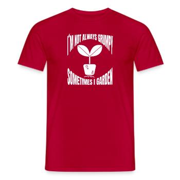 Hobby Gardener Garden Gardener Orchard Gift - Men's T-Shirt - red - Front - AI Model Male 178 dark (178cm)