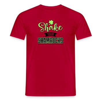 Drôle de Saint Patrick irlandais Shake Your - T-shirt homme - rouge - Devant - AI Model Male 178 dark (178cm)