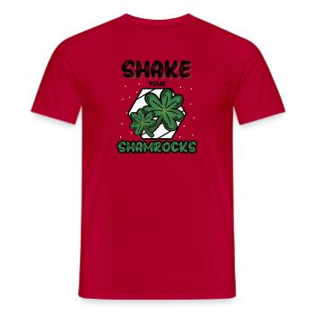 Drôle de Saint Patrick irlandais Shake Your - T-shirt homme - rouge - Devant - AI Model Male 178 dark (178cm)