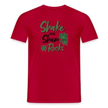 Drôle de Saint Patrick irlandais Shake Your - T-shirt homme - rouge - Devant - AI Model Male 178 dark (178cm)