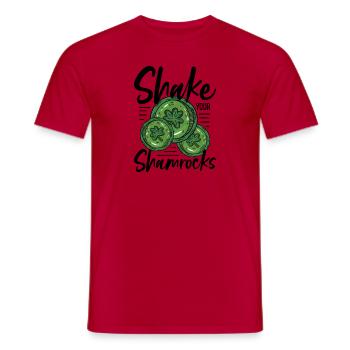 Drôle de Saint Patrick irlandais Shake Your - T-shirt homme - rouge - Devant - AI Model Male 178 dark (178cm)