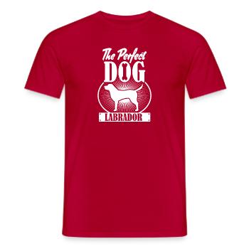 Labrador Retriever Geschenk für Liebhaber - Männer T-Shirt - Rot - Vorne - AI Model Male 178 dark (178cm)