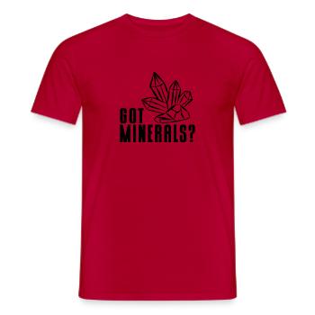 So Viele Steine, So Wenig Platz Mineralien Sammeln - Männer T-Shirt - Rot - Vorne - AI Model Male 178 dark (178cm)