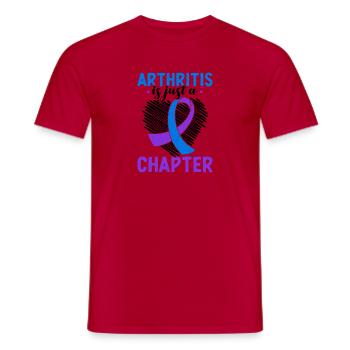 Arthritis is just one chapter - Men's T-Shirt - red - Front - AI Model Male 178 dark (178cm)