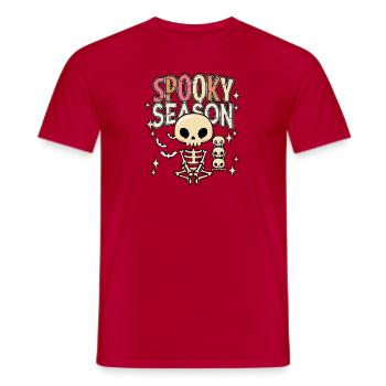 Spooky Season Halloween Costume Trex - Men's T-Shirt - red - Front - AI Model Male 178 dark (178cm)