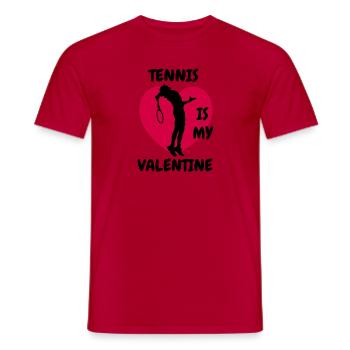 Tennis Club Tennis Player Tennis Tennis Lovers - Men's T-Shirt - red - Front - AI Model Male 178 dark (178cm)