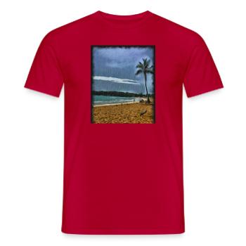 Relaxation - Men's T-Shirt - red - Front - AI Model Male 178 dark (178cm)