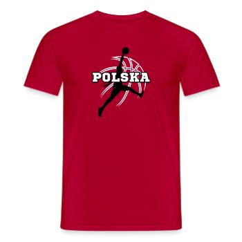La Pologne, mon pays ! - T-shirt homme - rouge - Devant - AI Model Male 178 dark (178cm)
