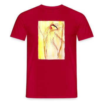 guêpier - T-shirt homme - rouge - Devant - AI Model Male 178 dark (178cm)