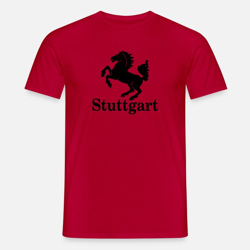 Stuttgart Design 2 - T-shirt homme - rouge