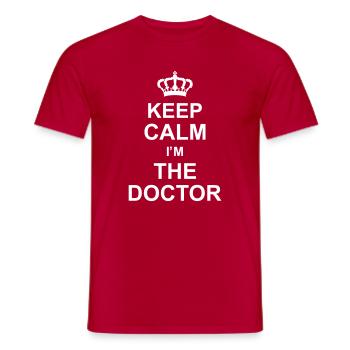 keep calm i'm the doctor kg10 - T-shirt homme - rouge - Devant - AI Model Male 178 dark (178cm)