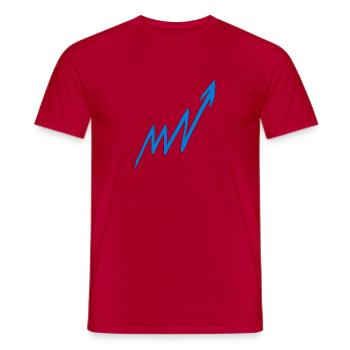 Pfeil - Männer T-Shirt - Rot - Vorne - AI Model Male 178 dark (178cm)