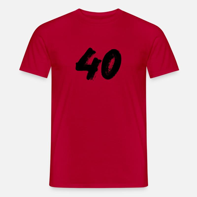 40 - Männer T-Shirt - Rot
