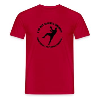 Handball Handball Handball Team Handball Player - Men's T-Shirt - red - Front - AI Model Male 178 dark (178cm)