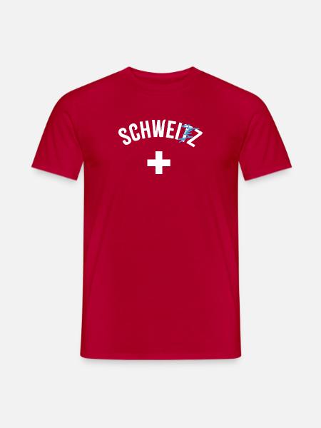 Schweiz - Männer T-Shirt - Rot