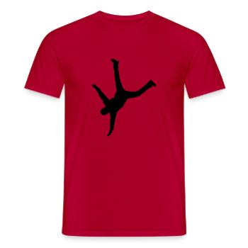 Jump - Männer T-Shirt - Rot - Vorne - AI Model Male 178 dark (178cm)