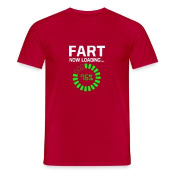 Chargement de péter - T-shirt homme - rouge - Devant - AI Model Male 178 dark (178cm)