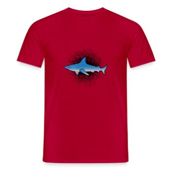 Whale Shark - Men's T-Shirt - red - Front - AI Model Male 178 dark (178cm)
