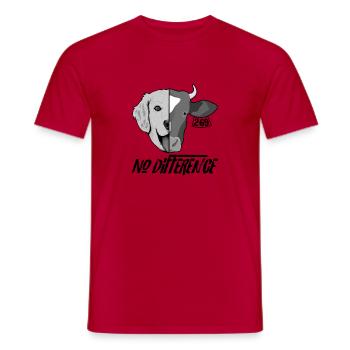 Aucune différence - T-shirt homme - rouge - Devant - AI Model Male 178 dark (178cm)