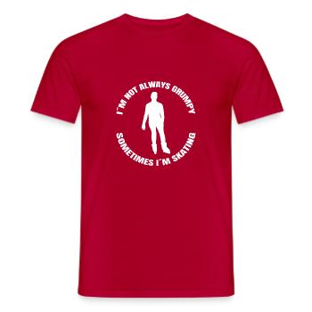Roller skate inline skating gift inline skater - Men's T-Shirt - red - Front - AI Model Male 178 dark (178cm)
