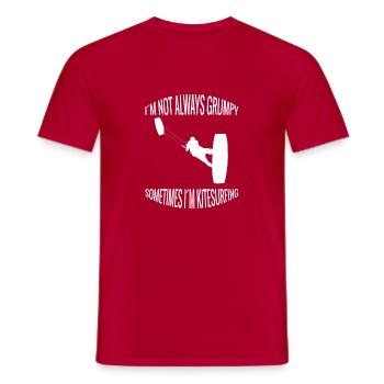 Kitesurfer lustige Windsurfer Surfen Windsurfing - Männer T-Shirt - Rot - Vorne - AI Model Male 178 dark (178cm)