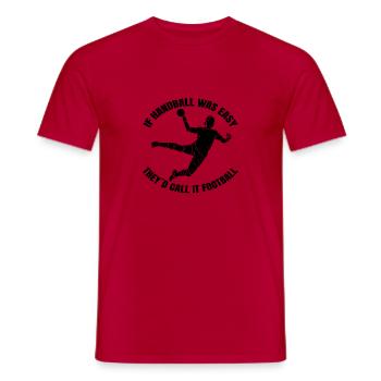 Handballverein Handball Handballspieler Handballer - Männer T-Shirt - Rot - Vorne - AI Model Male 178 dark (178cm)