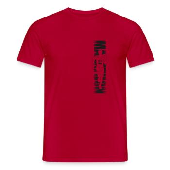 Running Runner Half Marathon - Men's T-Shirt - red - Front - AI Model Male 178 dark (178cm)